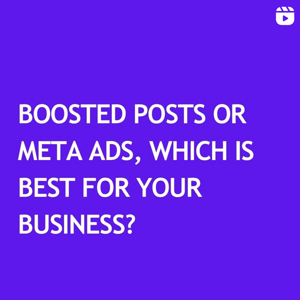 boosted posts or meta ads, which is best for your business?